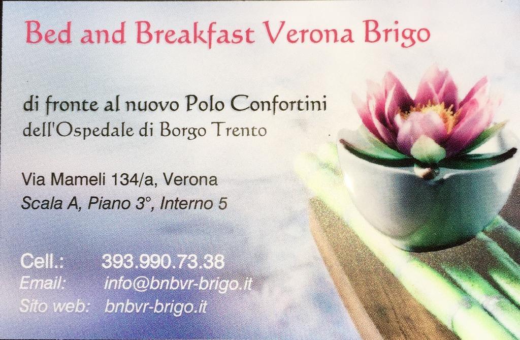Bed And Breakfast Verona Brigo Exteriér fotografie